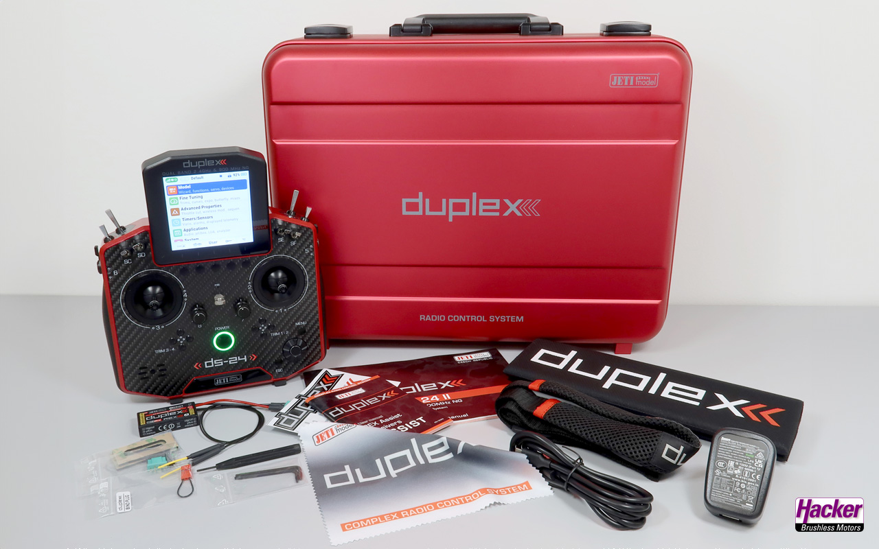 JETI Duplex DS-24 II – Carbon Line Orange Anodized – Hacker Motor